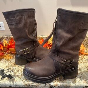 AS98 Emory Brown Leather Women's Boots 39